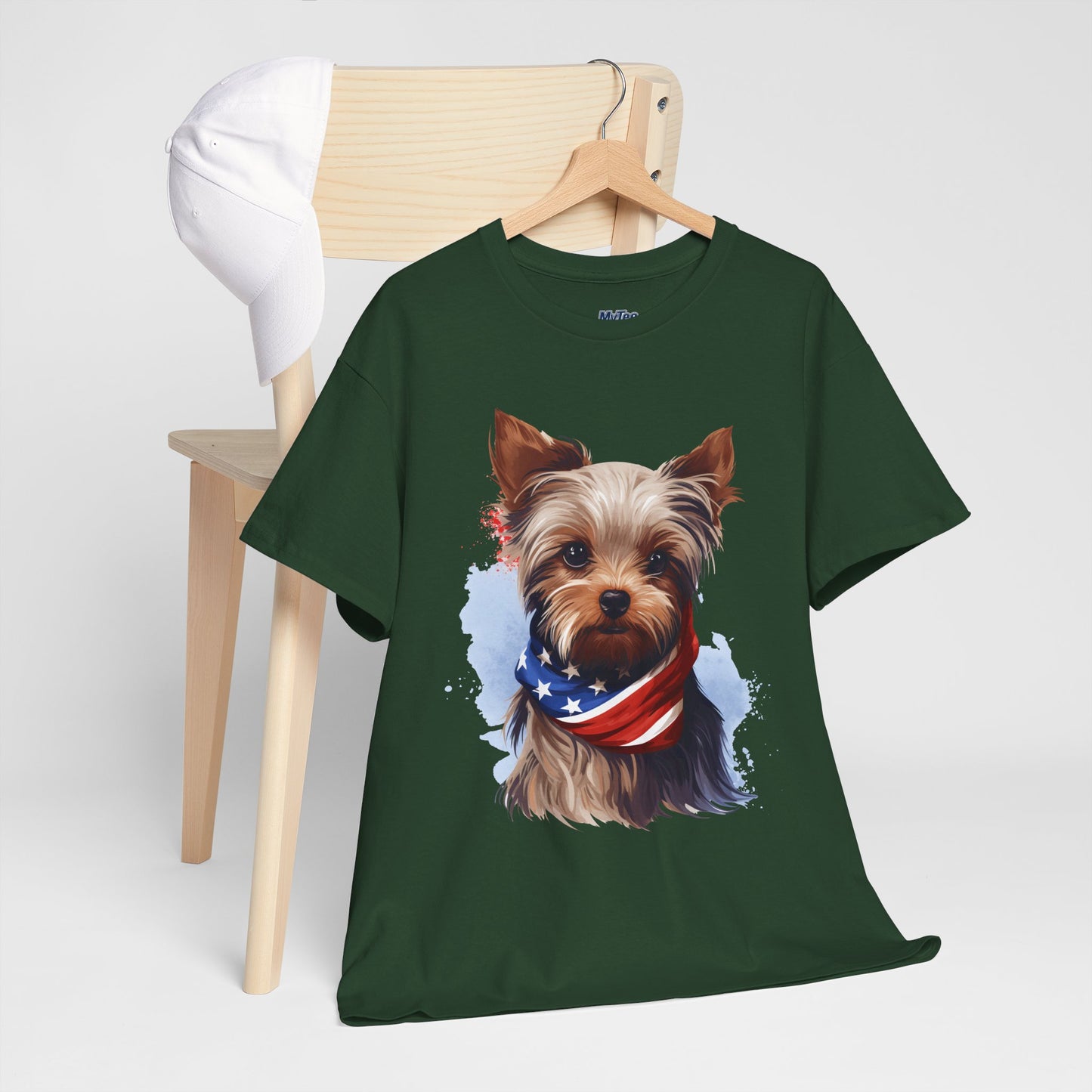 Patriotic Yorkshire Terrier Unisex T-Shirt