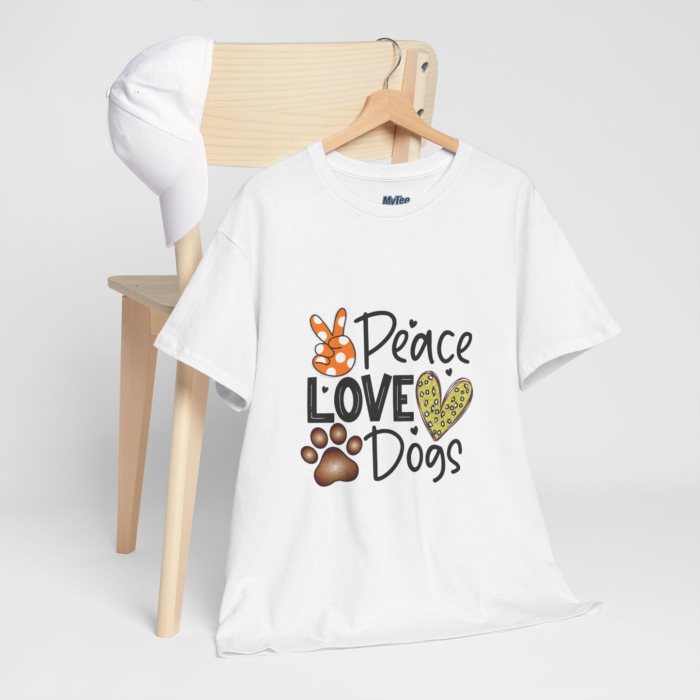 Peace Love Dogs Cotton T-Shirt