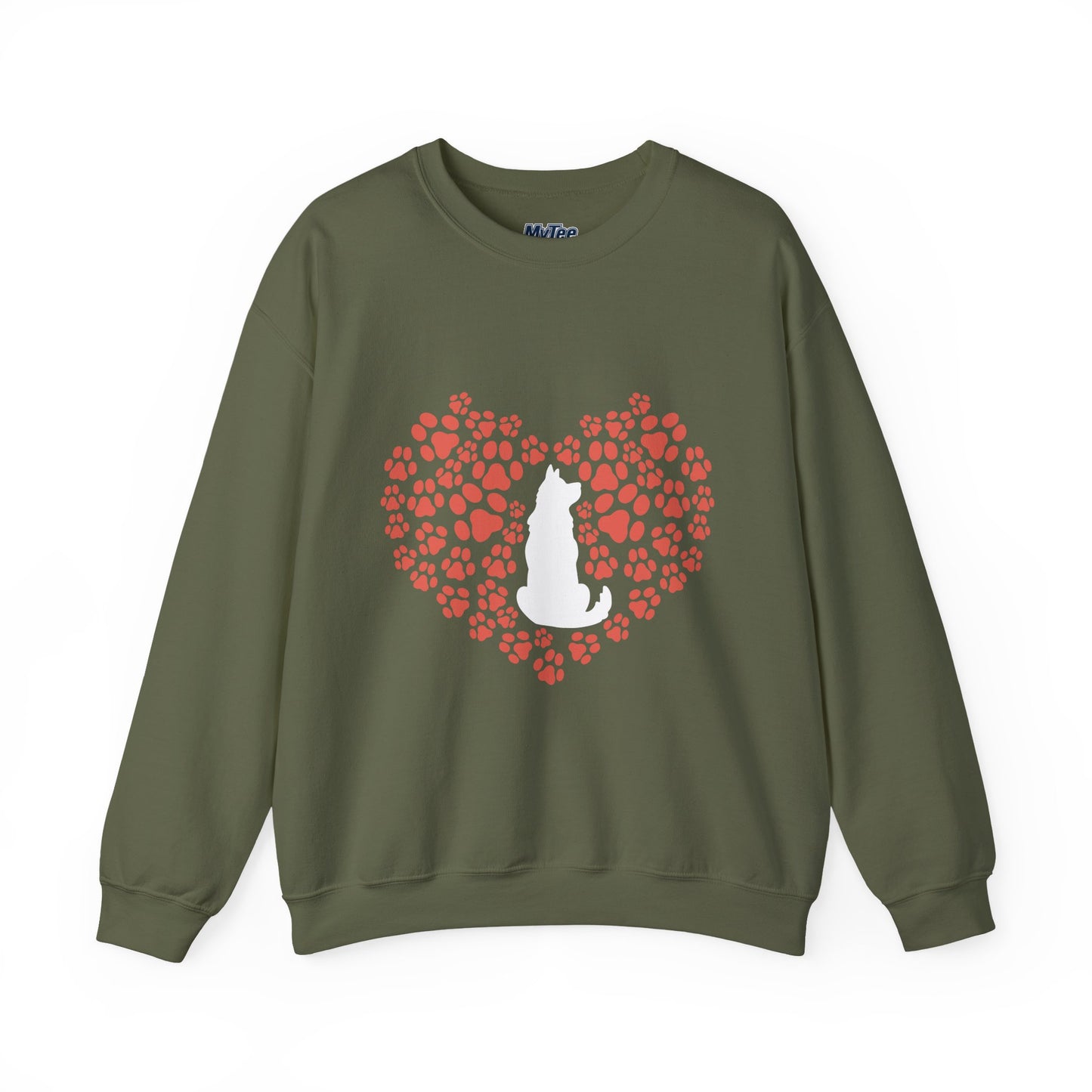 Cat Lover's Heart Crewneck Sweatshirt