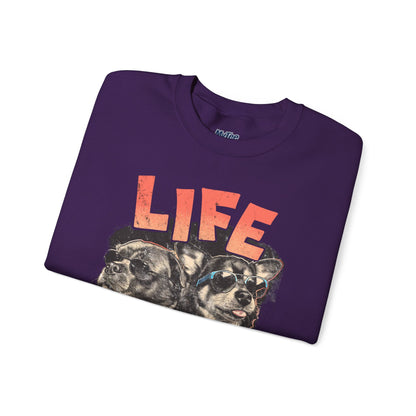 Life Love Woof Sweatshirt – Cozy Dog Lover Crewneck