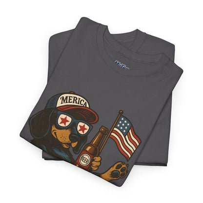 Patriotic Dachshund America Unisex T-Shirt
