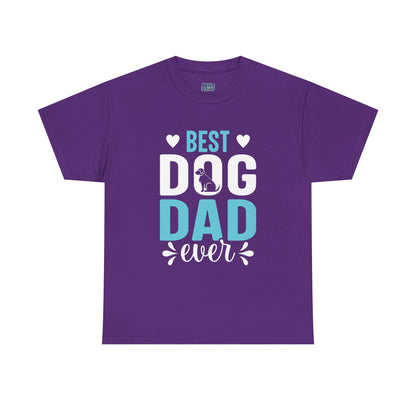 Best Dog Dad Ever Cotton T-Shirt