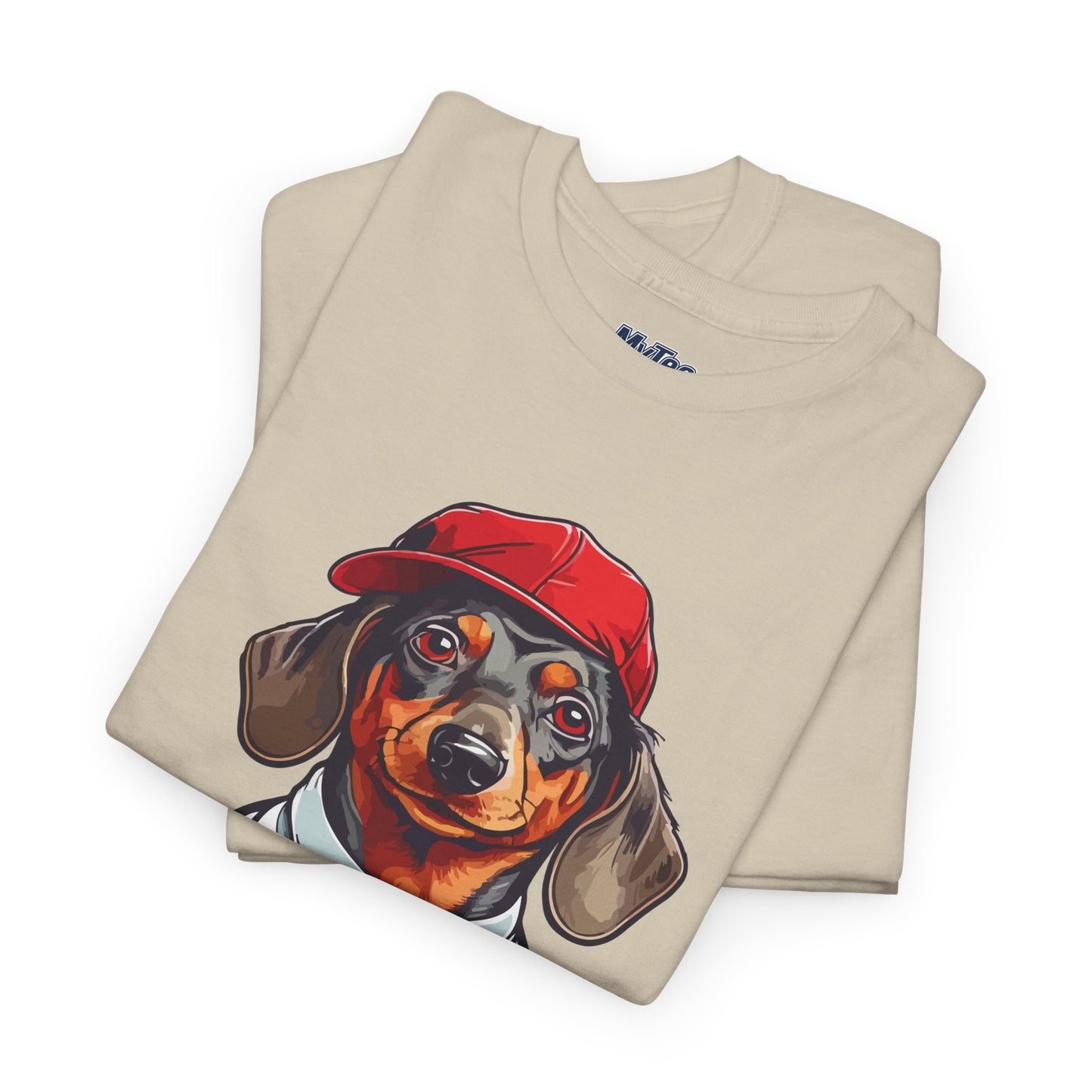 Dachshund Boss Unisex T-Shirt – Cool Pup in Cap & Tie
