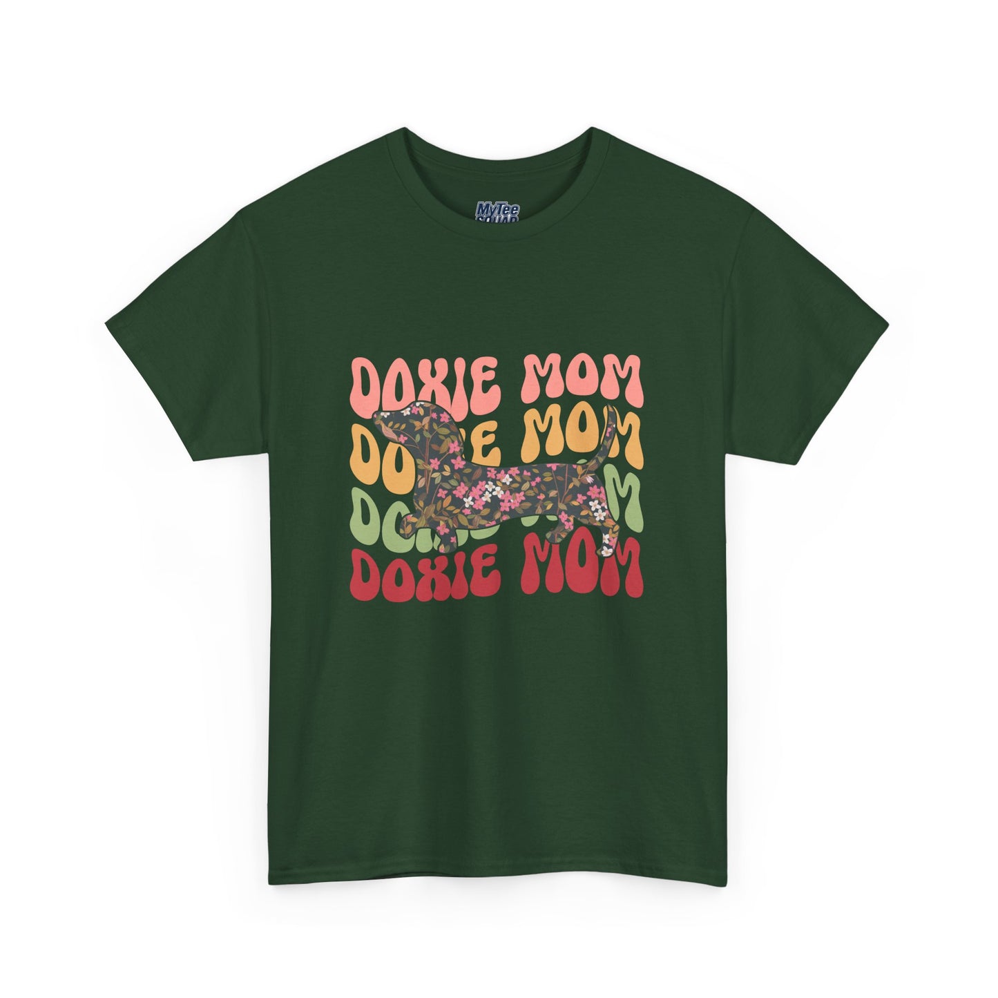 Doxie Mom Retro T-Shirt – Colorful Dog Mom Graphic Tee