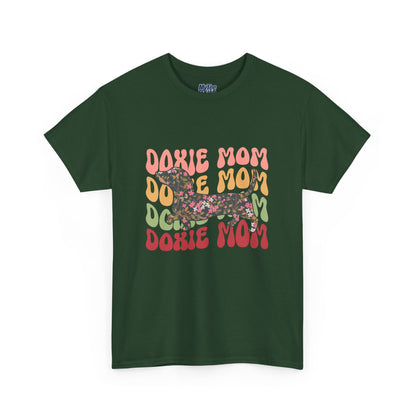 Doxie Mom Retro T-Shirt – Colorful Dog Mom Graphic Tee
