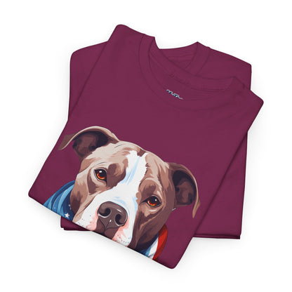 Patriotic American Staffordshire Terrier Unisex T-Shirt