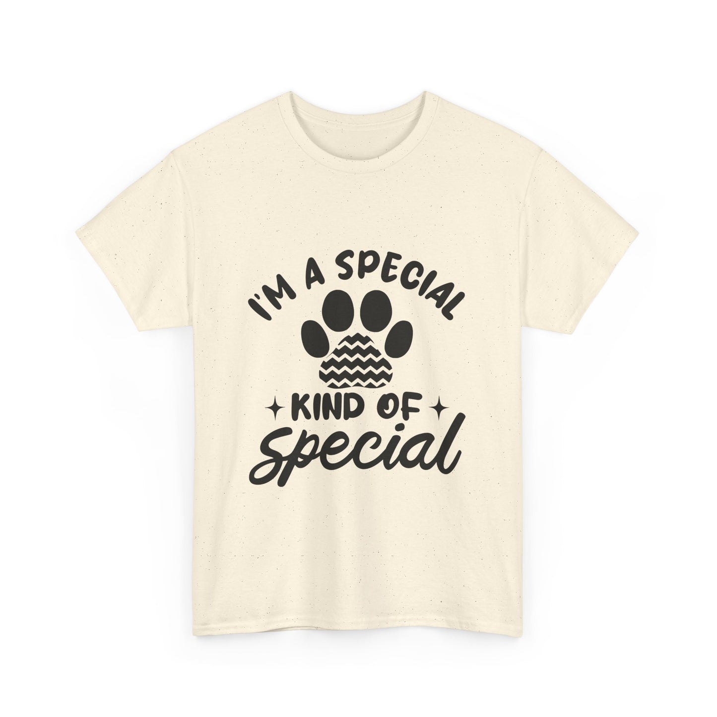 I'M A SPECIAL, DOG KIND OF SPECIAL Casual PAW Cotton T-shirt