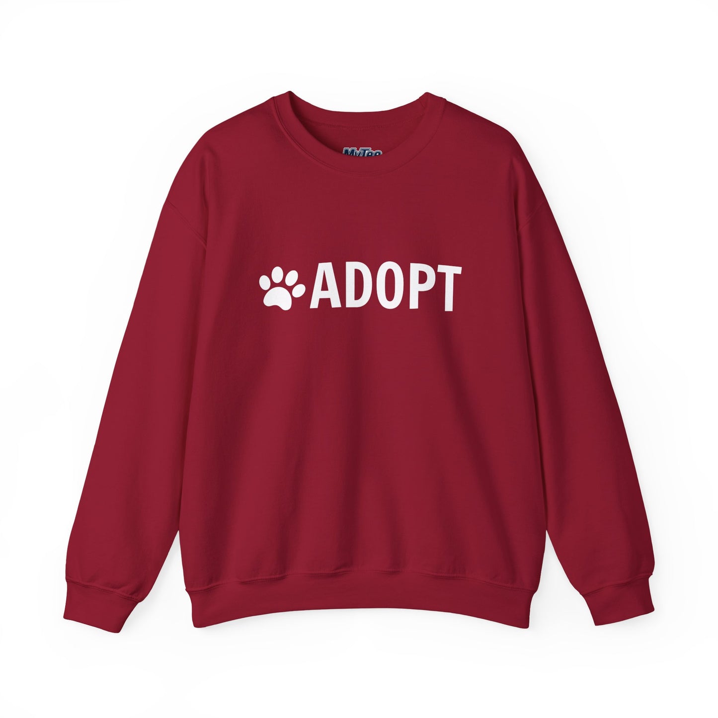 Adopt Pet Lover Crewneck Sweatshirt | Dog Rescue Inspired