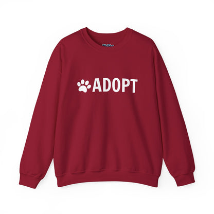 Adopt Pet Lover Crewneck Sweatshirt | Dog Rescue Inspired