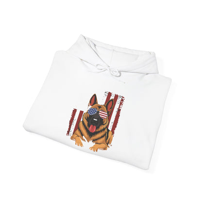Patriotic German Shephard Dog Unisex Hoodie