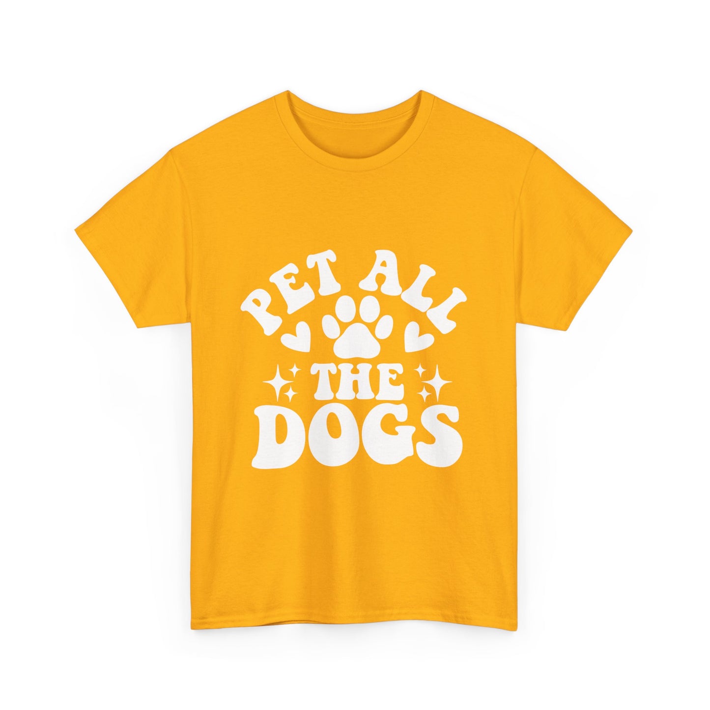 Pet All the Dogs Cotton T-Shirt, Dog Lover Tee