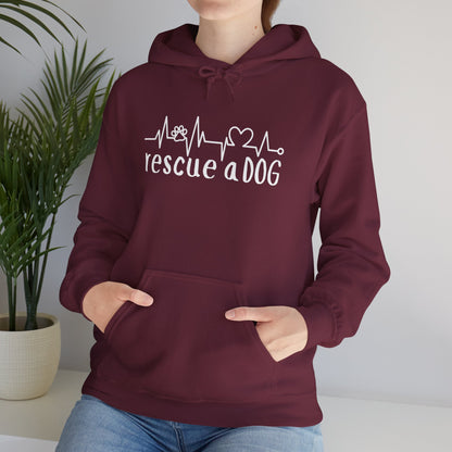 Rescue A Dog Hoodie Pet Lover Unisex Sweatshirt | Adoption Awareness Apparel