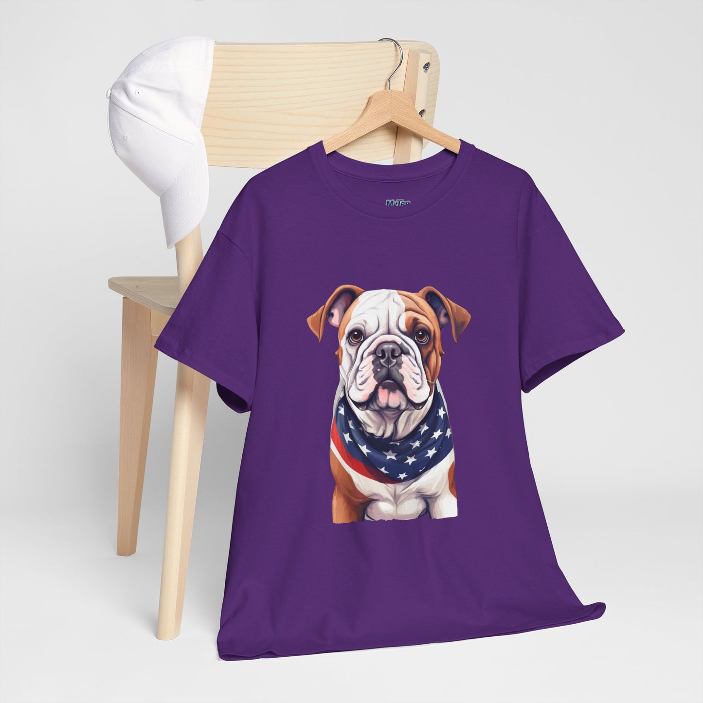 Patriotic Bulldog Unisex T-Shirt