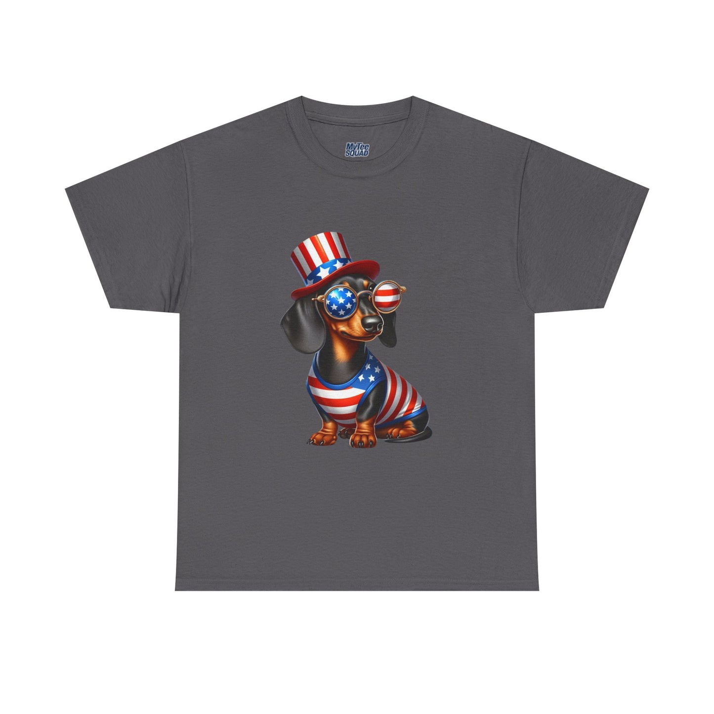 Patriotic Dachshund 4th of July T-Shirt | Red, White & Woof Style