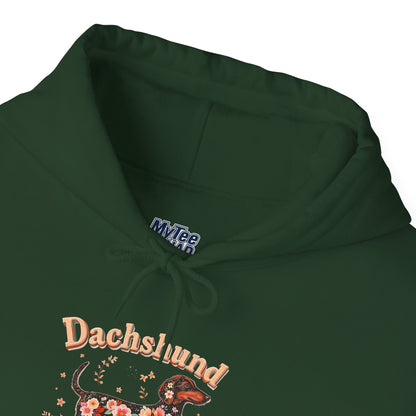 Dachshund Mama Everyday Hoodie – Floral Comfort For Pup Fans