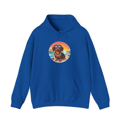 Dachshund Lover's Sunset Unisex Hoodie