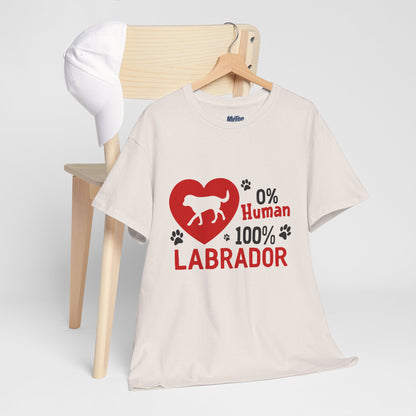 0% Human 100% Labrador Unisex T-Shirt