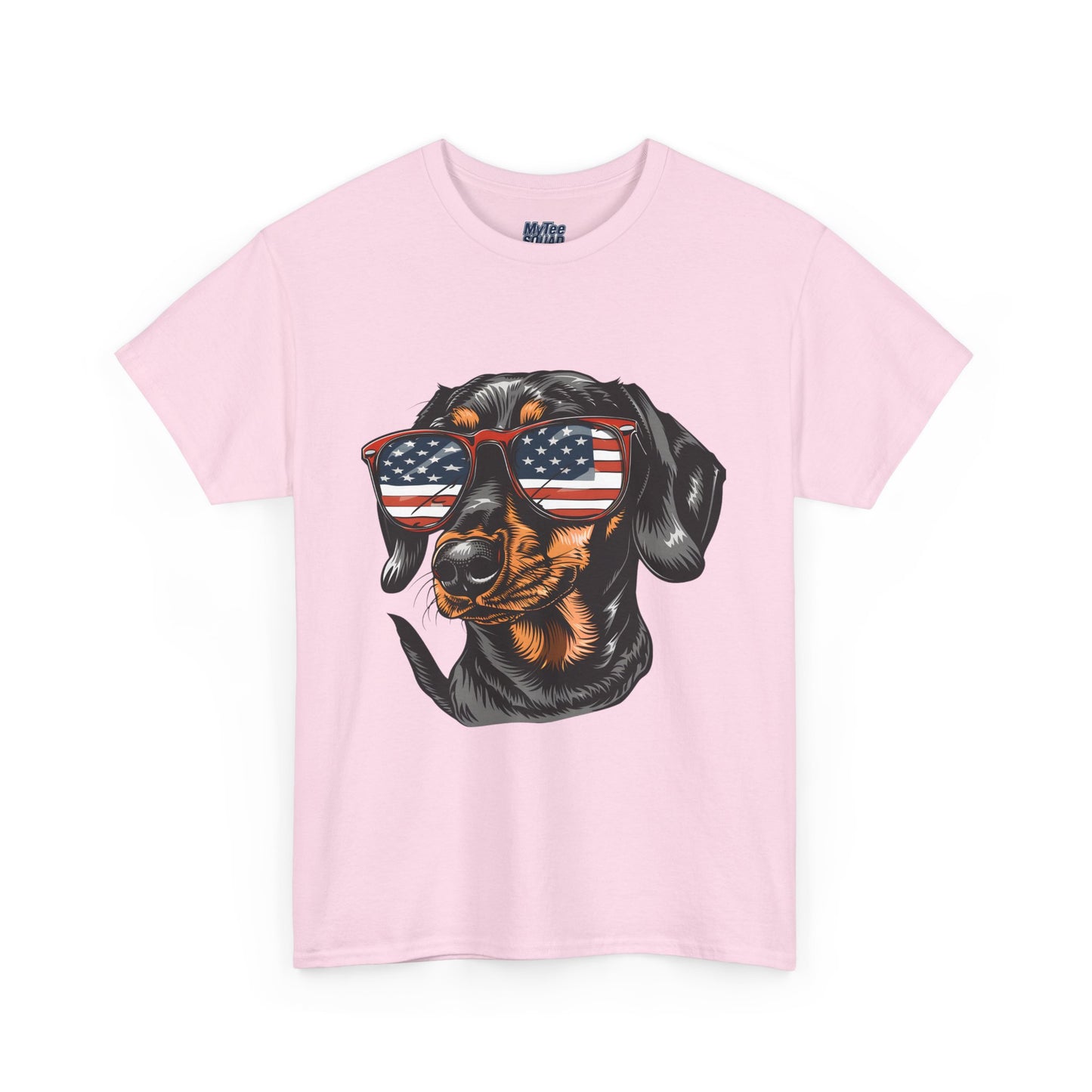 Patriotic Dachshund With Sunglasses Unisex T-Shirt