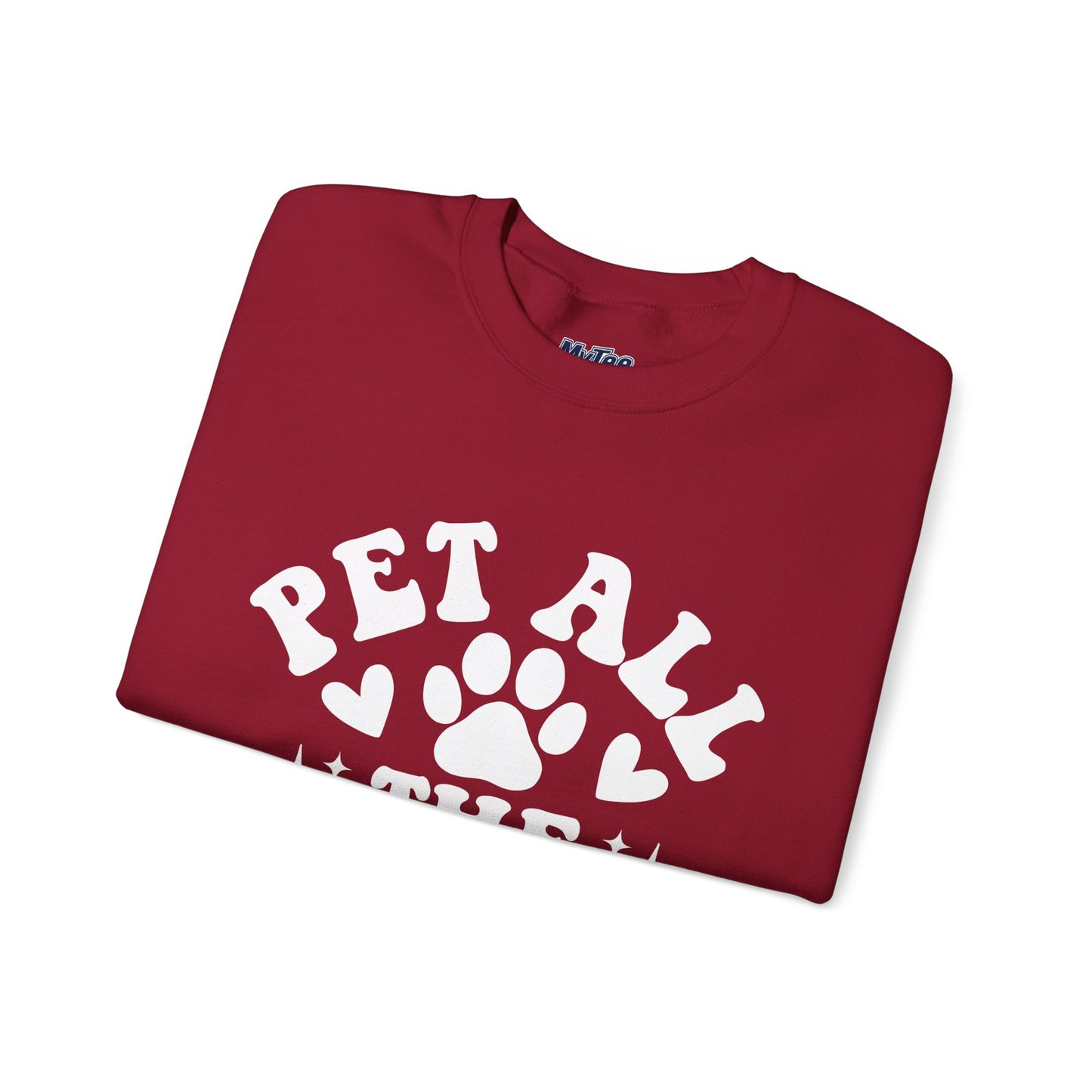 Pet All The Dogs Crewneck Sweatshirt | Cozy Dog Lover Gift