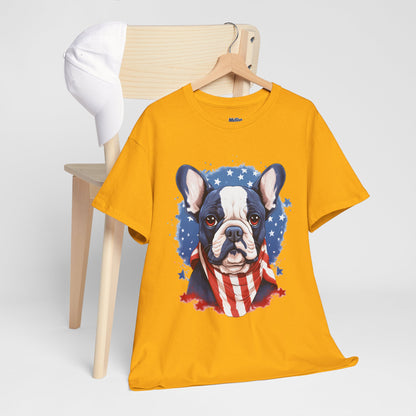 Patriotic French Bulldog Unisex T-Shirt | Dog Lover