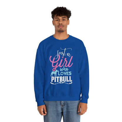 Just A Girl Who Loves Pitbull Sweatshirts