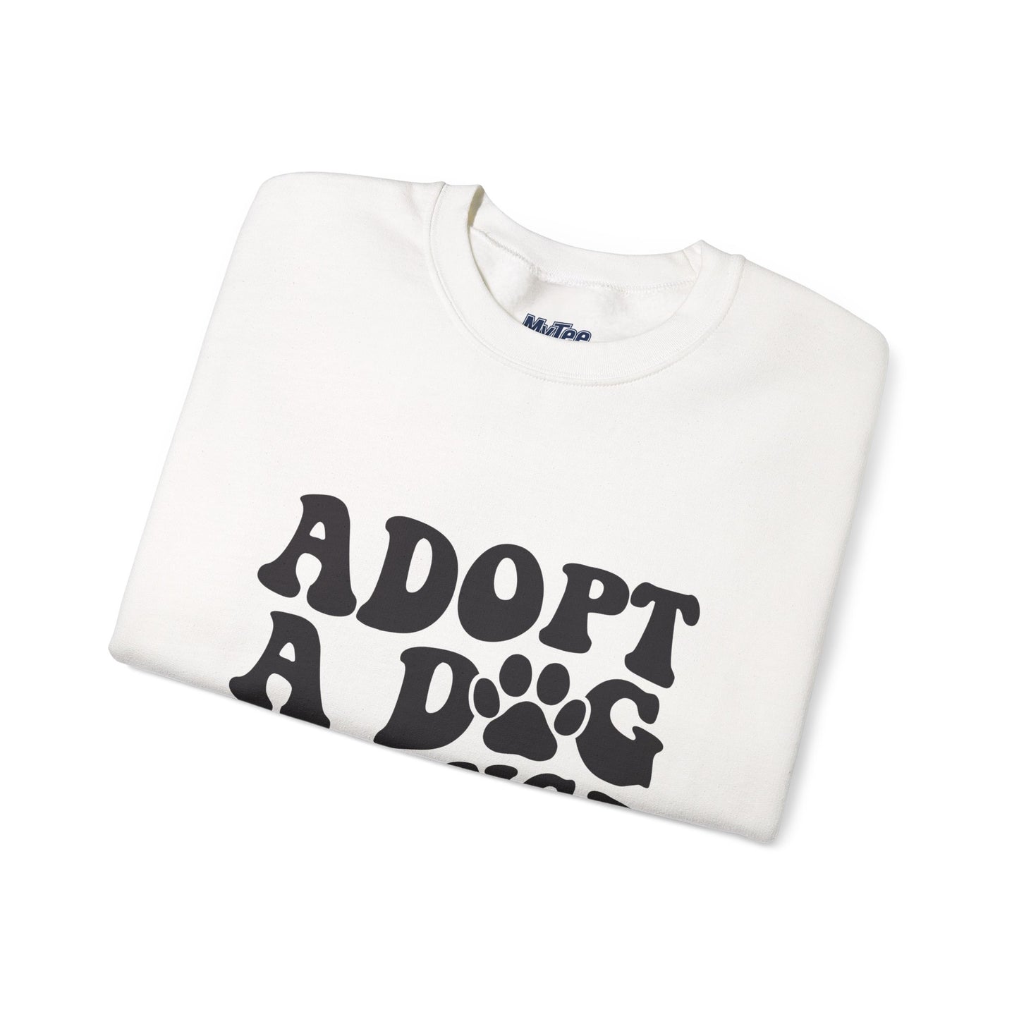 Adopt A Dog Change A Life Crewneck Sweatshirt