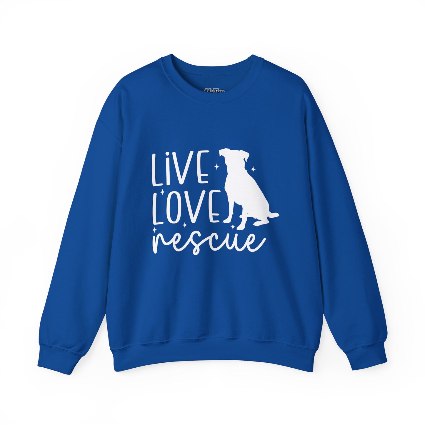 Live Love Rescue Crewneck Sweatshirt | Cozy Pet-Lover Gift