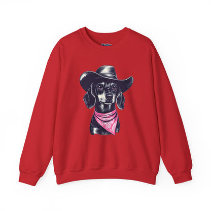Dachshund Cowpoke Charm Sweatshirt – Soft Style With Attitude