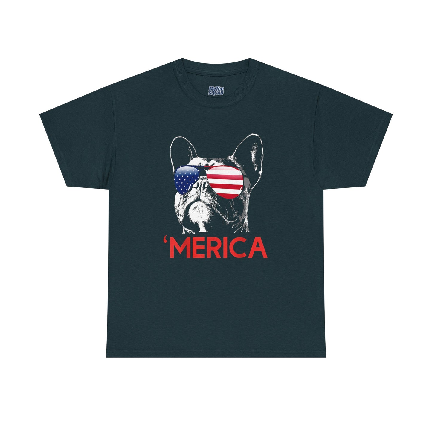 Patriotic French Bulldog With Sunglasses Unisex T-Shirt