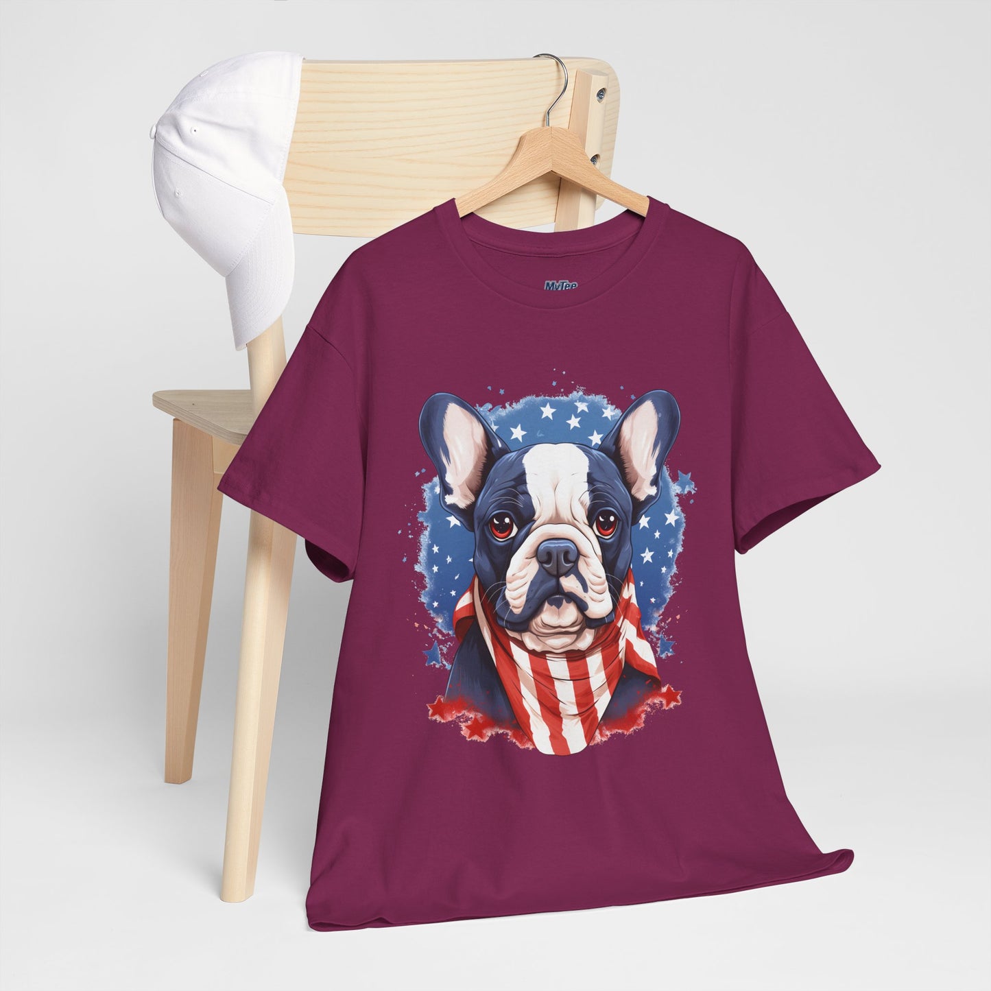 Patriotic French Bulldog Unisex T-Shirt | Dog Lover