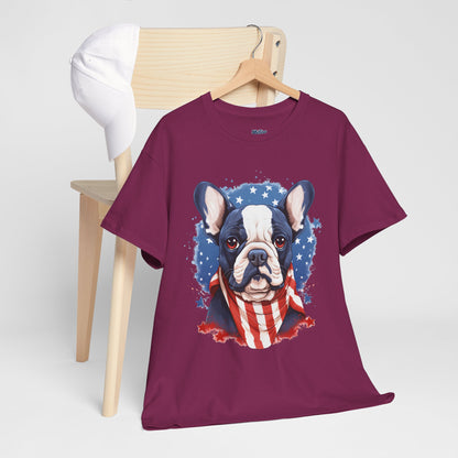 Patriotic French Bulldog Unisex T-Shirt | Dog Lover