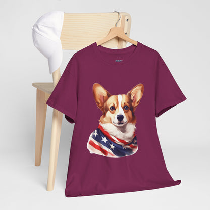 Patriotic Pembroke Welsh Corgi Unisex T-Shirt