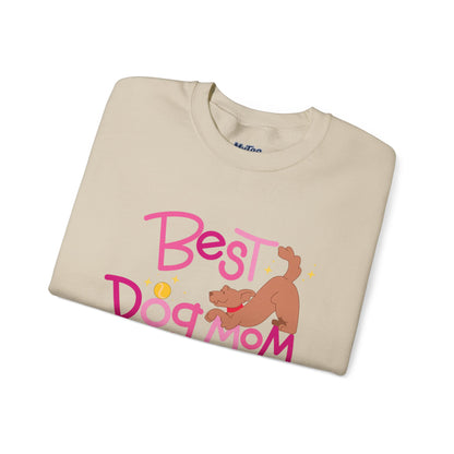 Best Dog Mom Ever Crewneck Sweatshirt | Gift For Dog Moms