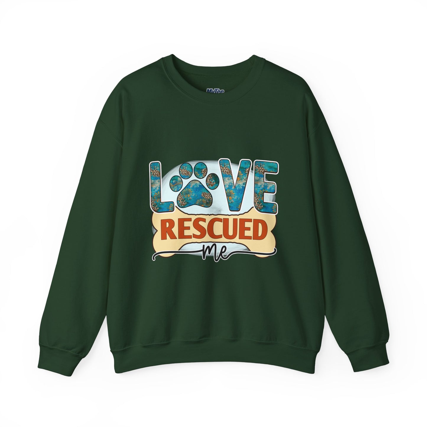 Love Rescued Me Unisex Sweatshirt | Cozy Pet Lover Gift