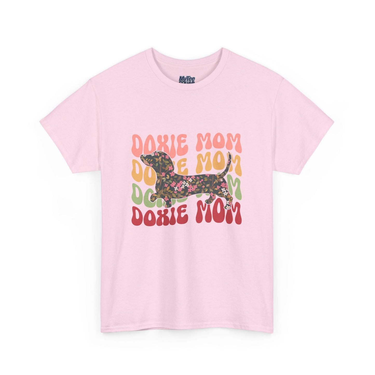 Doxie Mom Retro T-Shirt – Colorful Dog Mom Graphic Tee