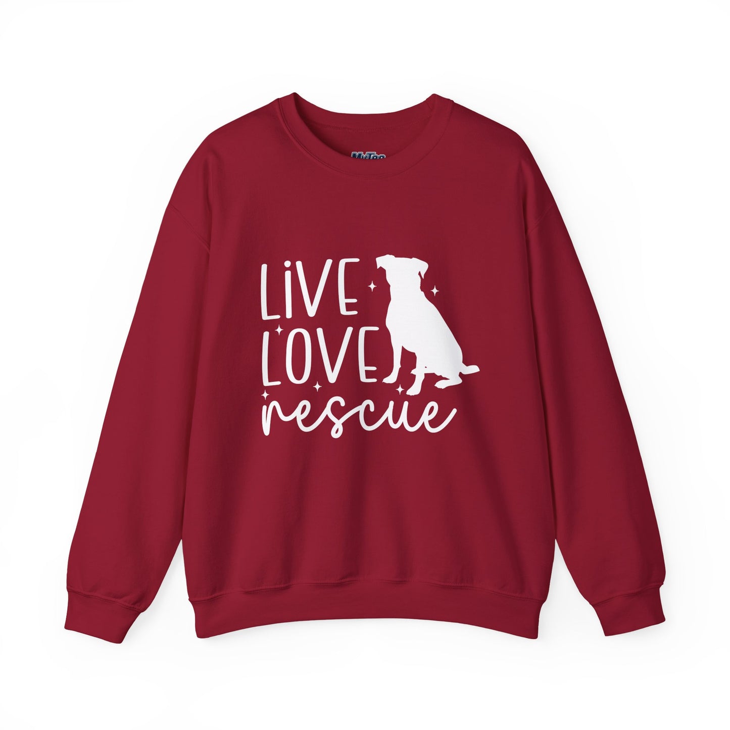Live Love Rescue Crewneck Sweatshirt | Cozy Pet-Lover Gift