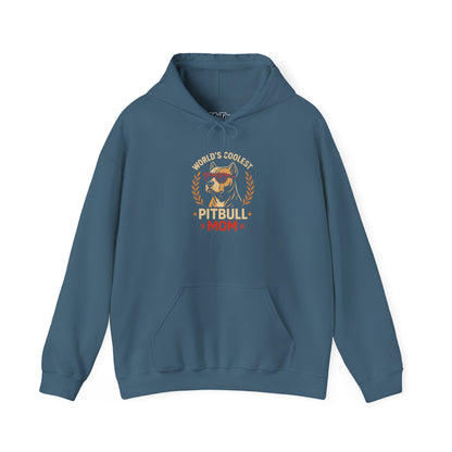 World's Coolest Pitbull Mom Hoodie | Perfect Gift for Dog Mama