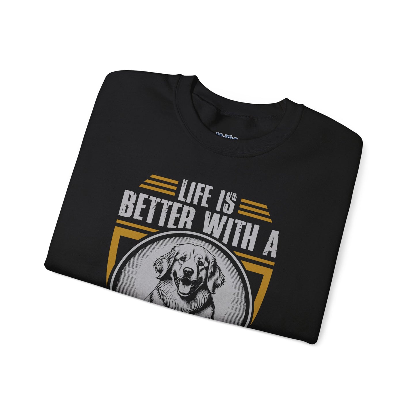 Life Is Better with a Golden Retriever Sweatshirt – Cozy Dog Lover Crewneck