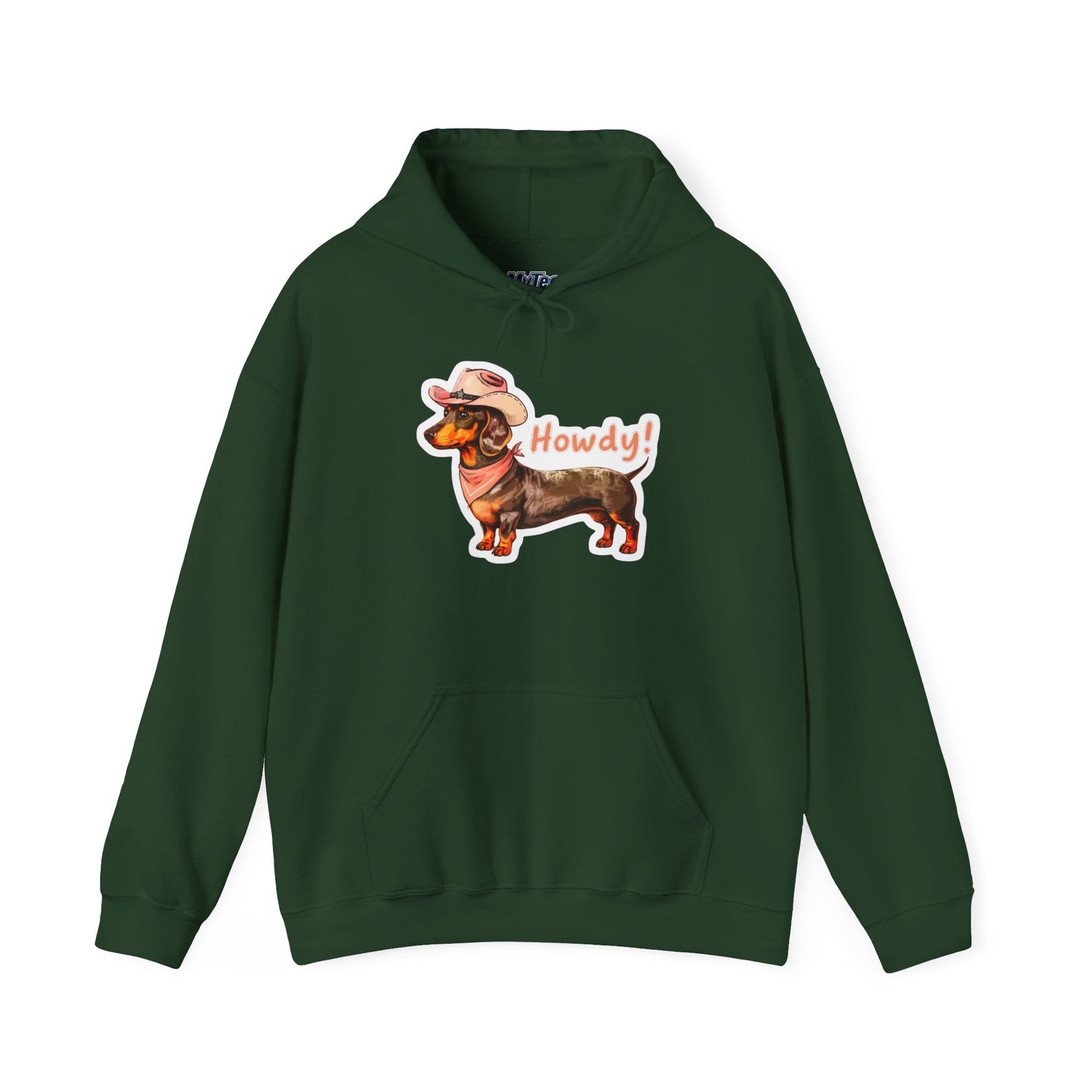 Dachshund Howdy Unisex Hoodie – For Proud Pup Parents With Western Soul