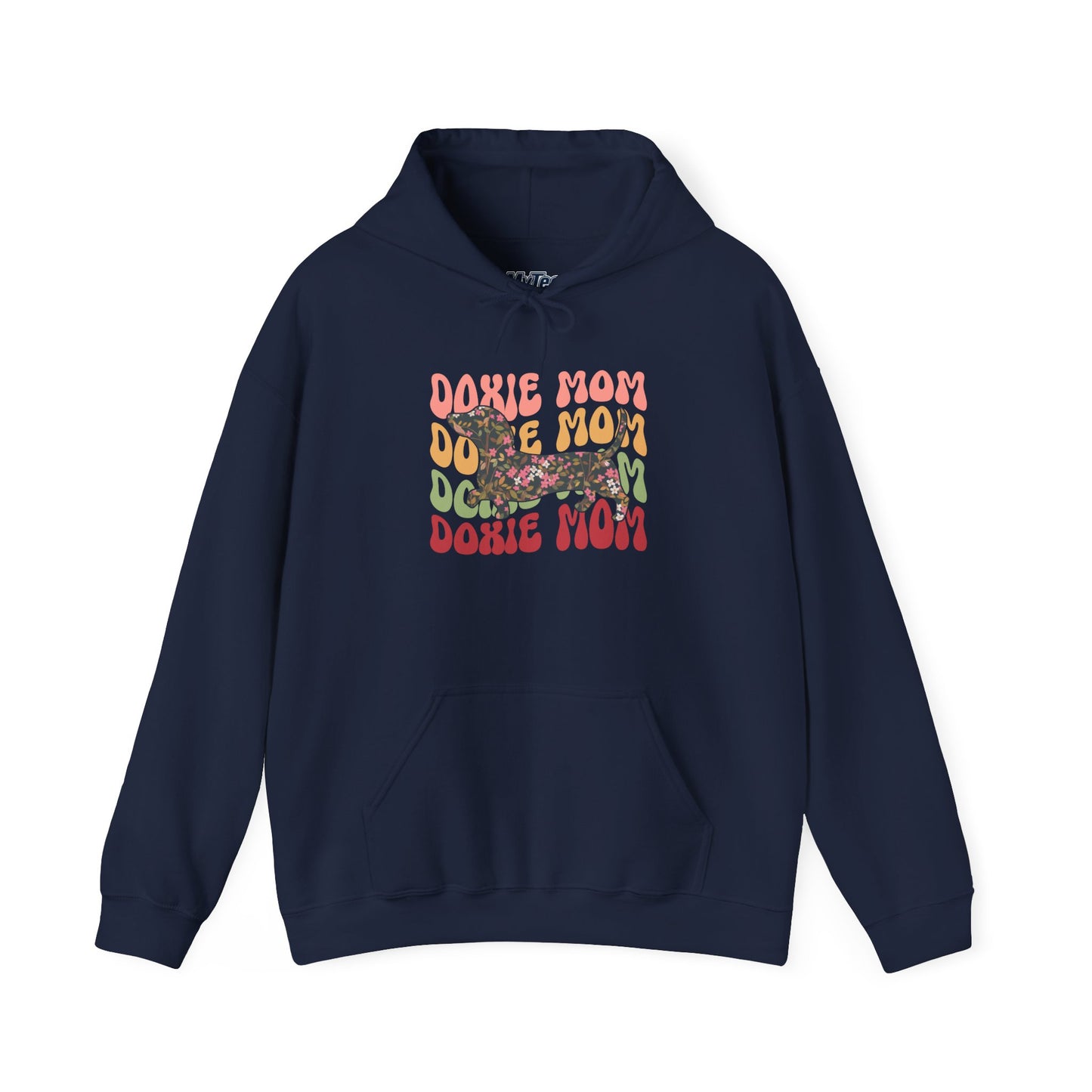 Doxie Mom Retro Hoodie – Cozy Hoodie With Colorful Dog Print
