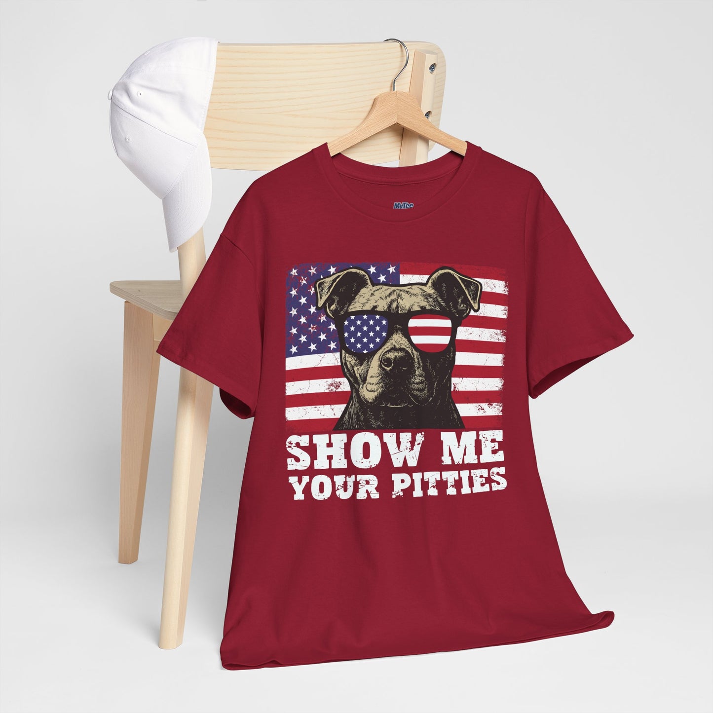 Show Me Your Pitties Patriotic Pitbull Unisex T-Shirt