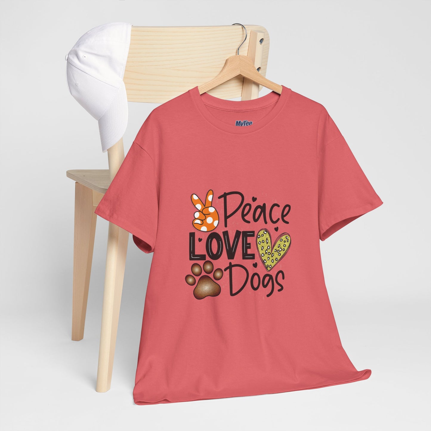 Peace Love Dogs Cotton T-Shirt