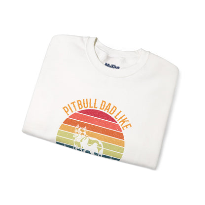 Pitbull Dad Like A Regular Dad But Cooler Sweatshirt