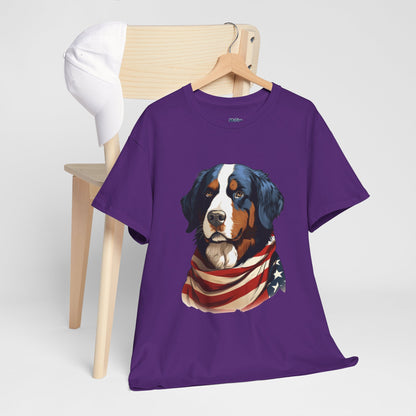 Patriotic Bernese Mountain Unisex T-Shirt