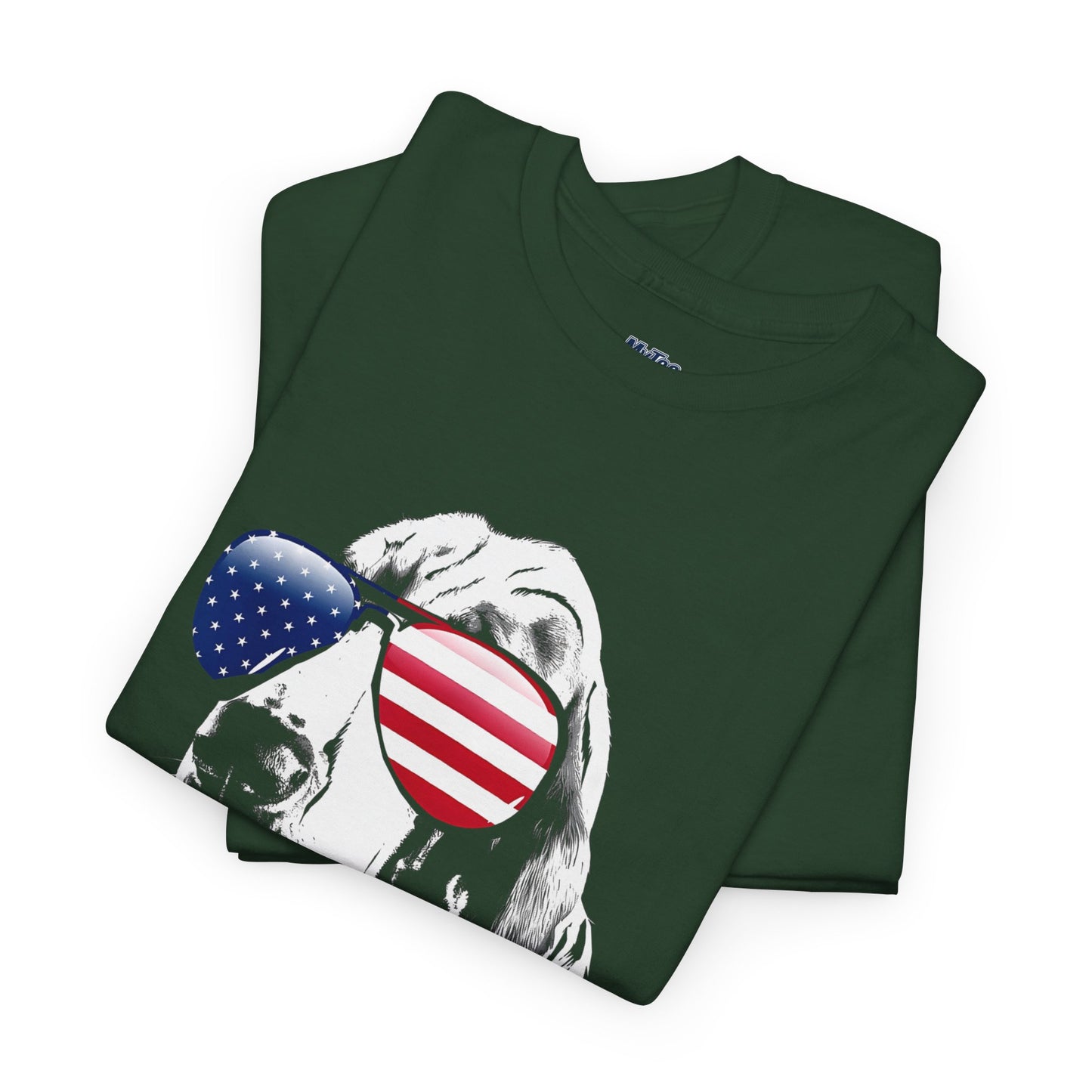 Patriotic Basset Hound With Sunglasses Unisex T-Shirt