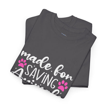 Made For Saving Animals Unisex Cotton T-Shirt | Dog Lover