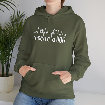 Rescue A Dog Hoodie Pet Lover Unisex Sweatshirt | Adoption Awareness Apparel