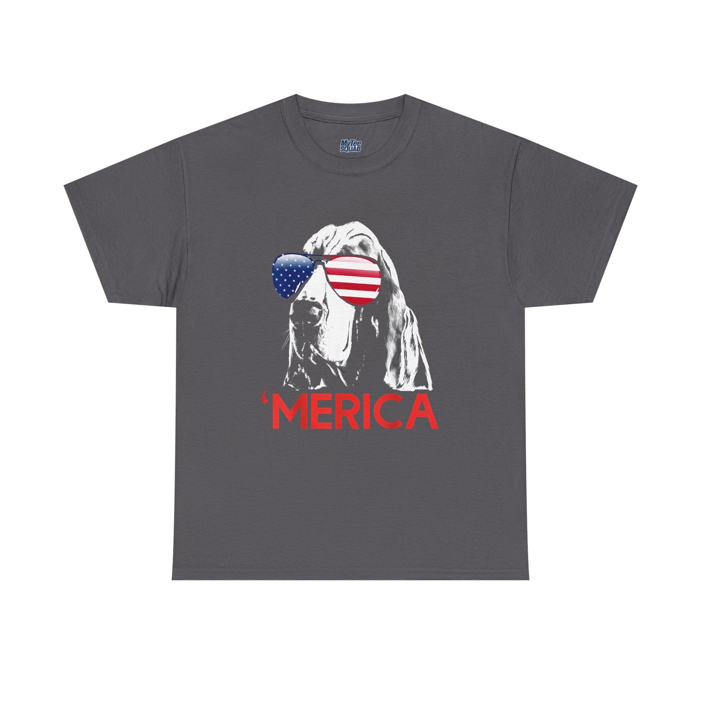 Patriotic Basset Hound With Sunglasses Unisex T-Shirt