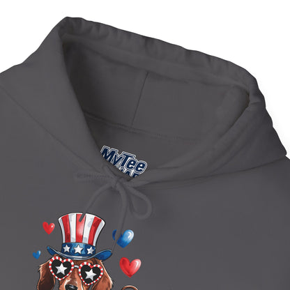 Patriotic Dachshund Unisex Hoodie - Perfect For 4th Of July