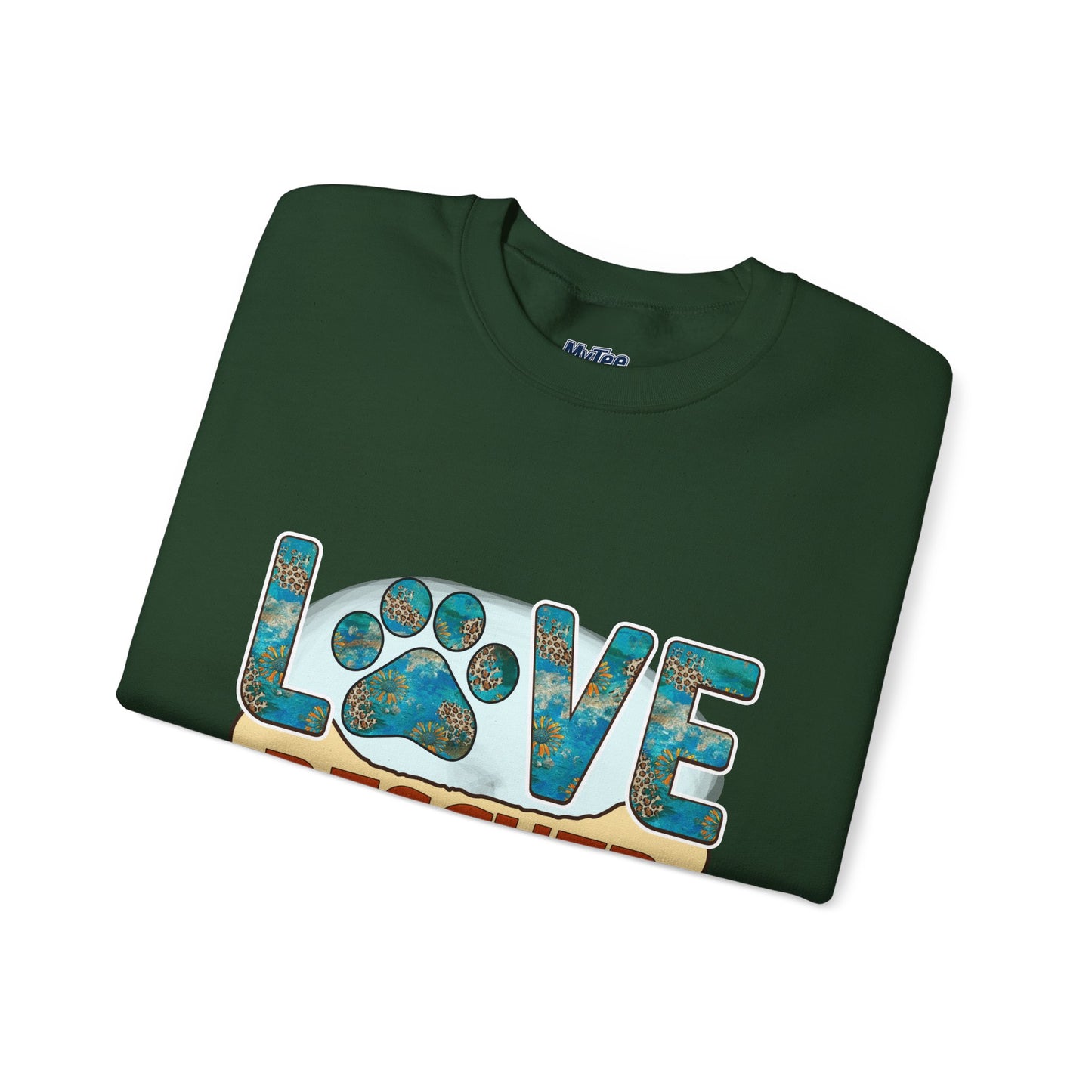 Love Rescued Me Unisex Sweatshirt | Cozy Pet Lover Gift